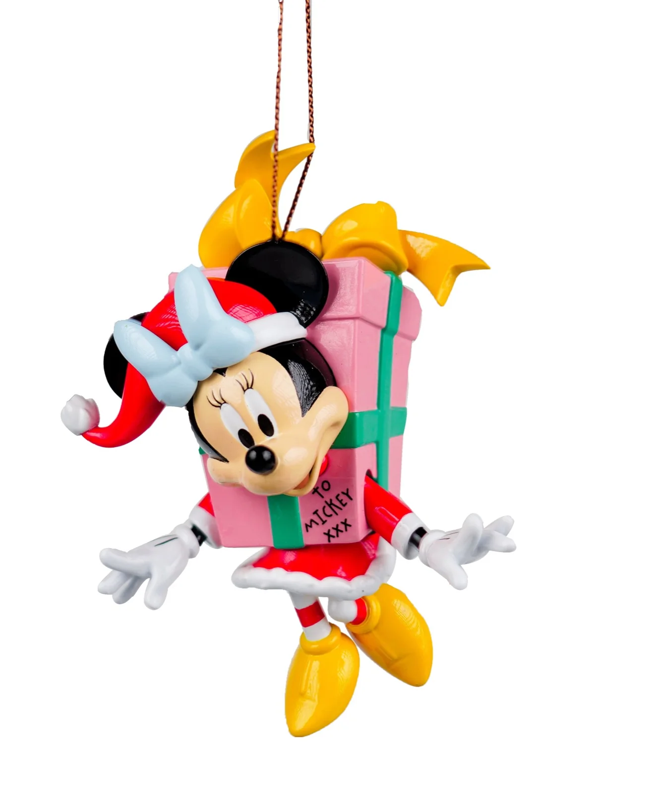Disney Minnie Mouse Santa Christmas Present Bauble