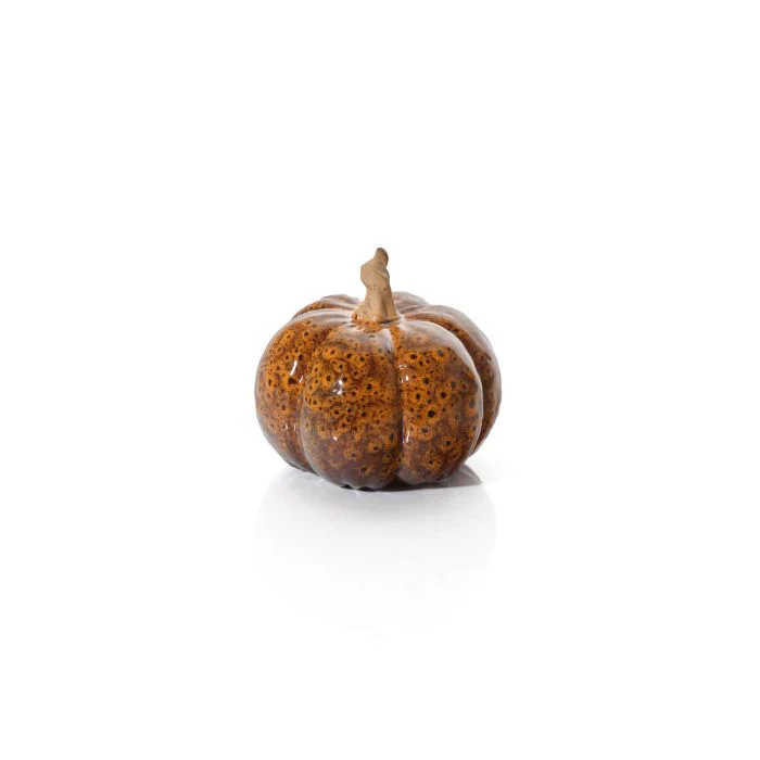 Pumpkin Ornament With Mottled Effect - Image 2