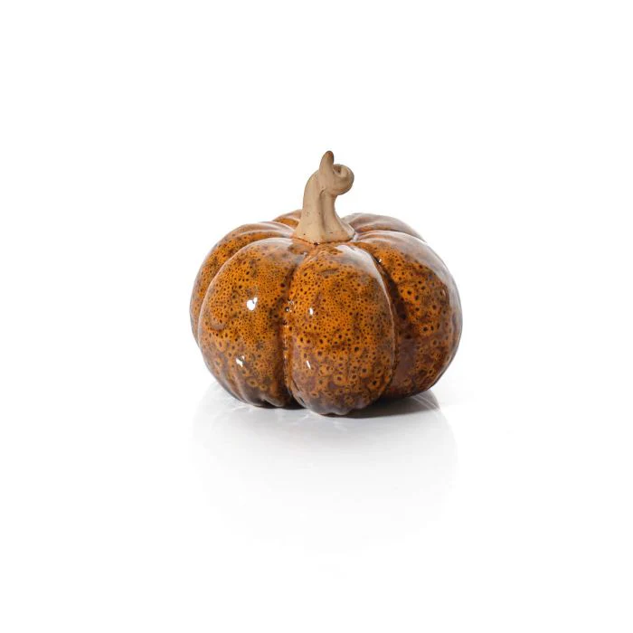 Pumpkin Ornament With Mottled Effect - Image 4