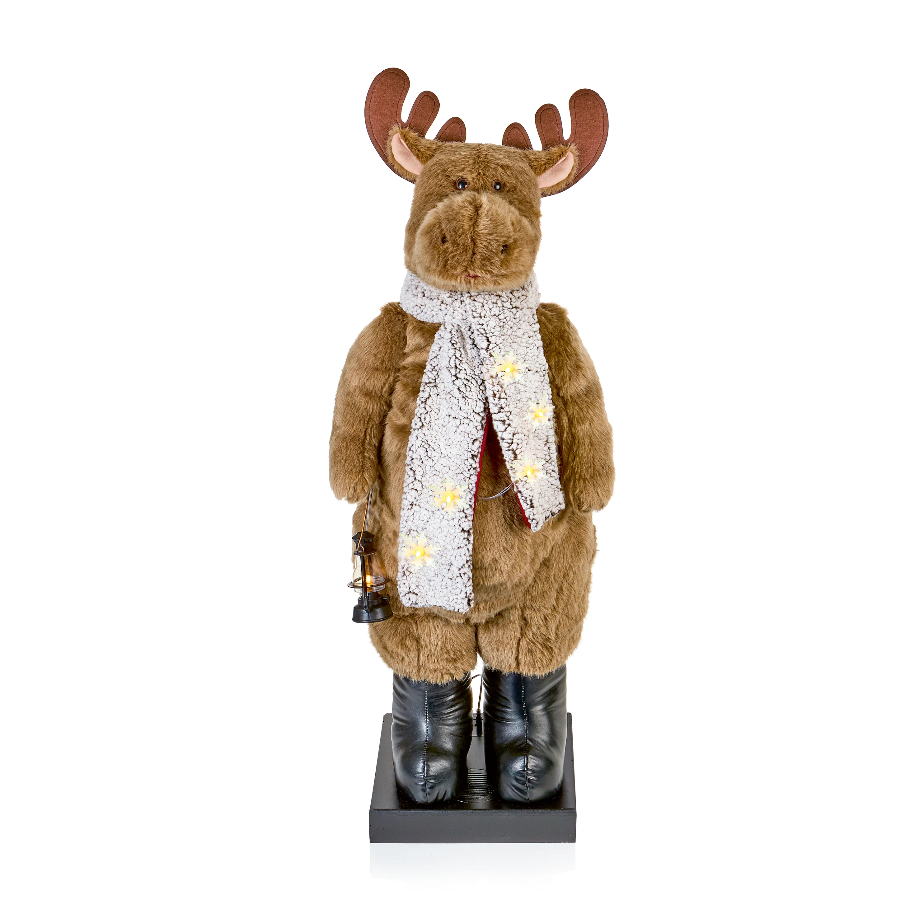 X-Large 1.1m Animated Lit Musical Christmas Reindeer with Motion & Sound Sensor