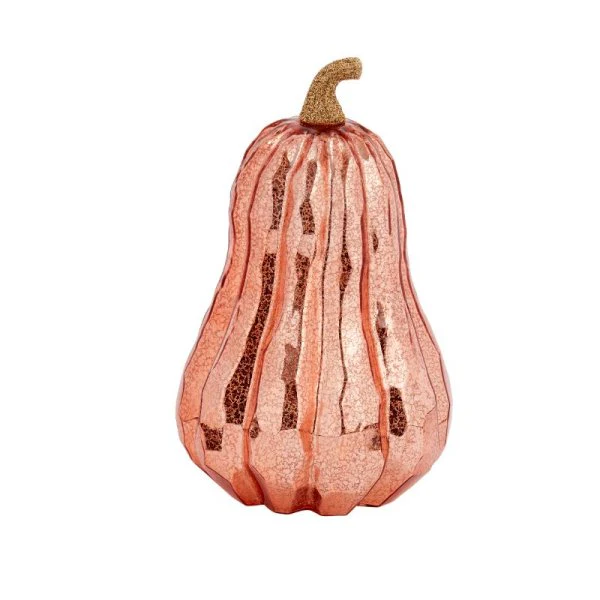 Autumn Glass InLit Golden Squash Pumpkin - Image 3