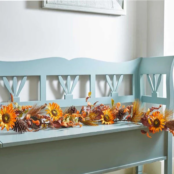 Autumn Golden Sunflower Garland - 180cm