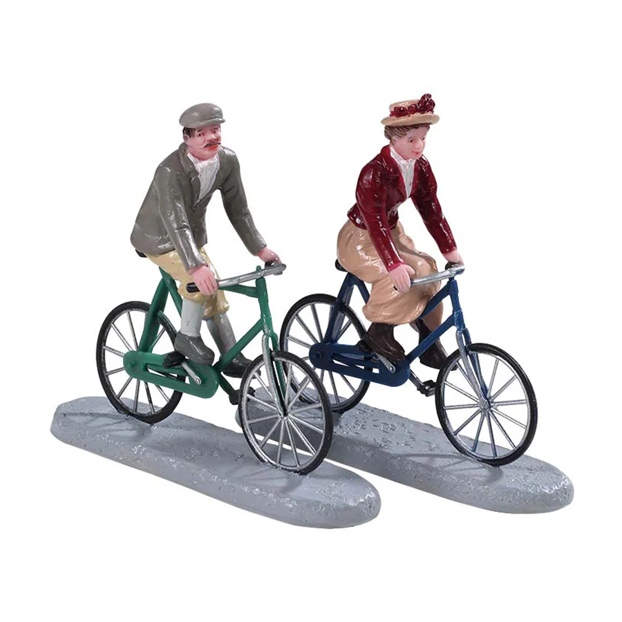 Lemax Bike Ride Date - Set of 2 Christmas Village Figurines