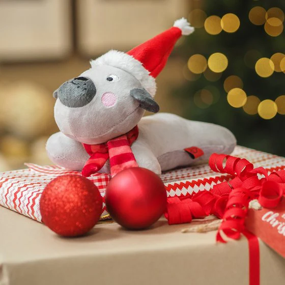 Christmas Merry Squeaker Dog Toy