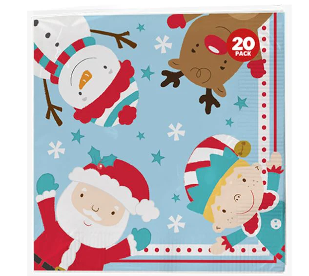 Christmas Party Napkins - Pack of 20