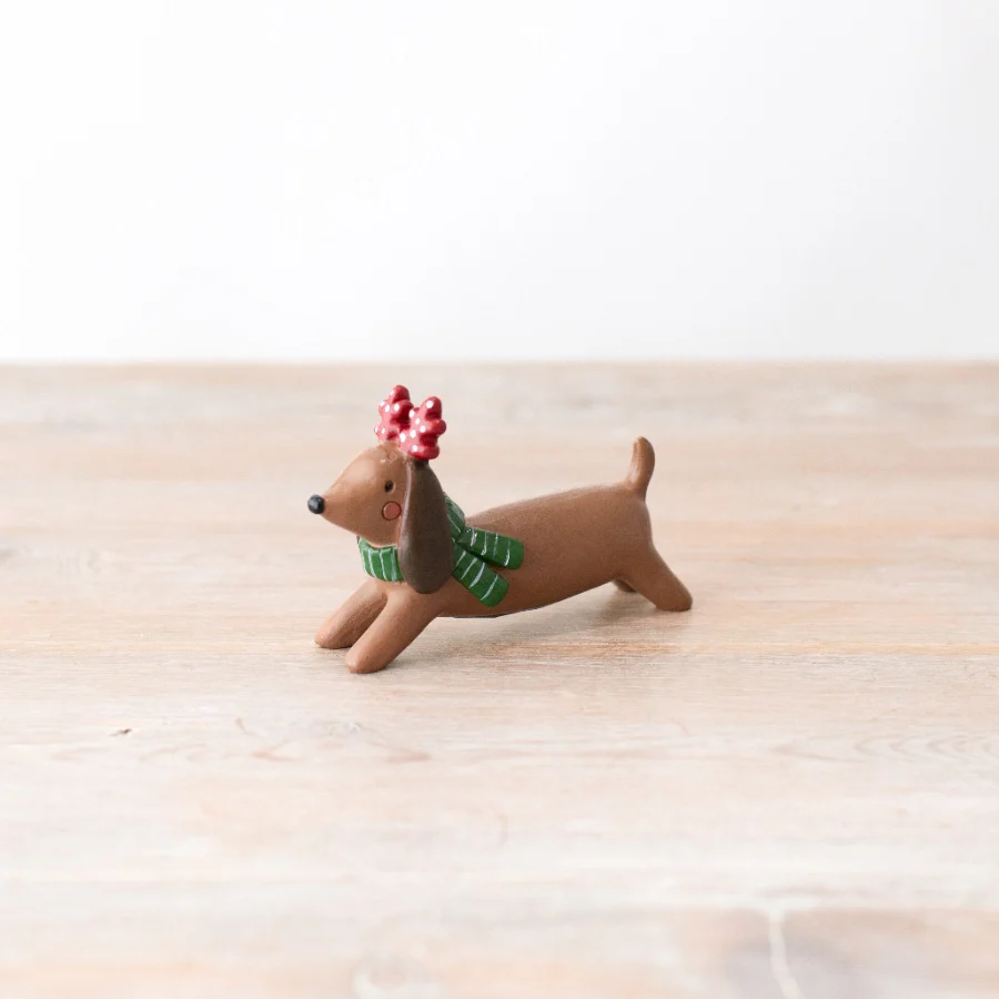 Christmas Small Sausage Dog Ornament