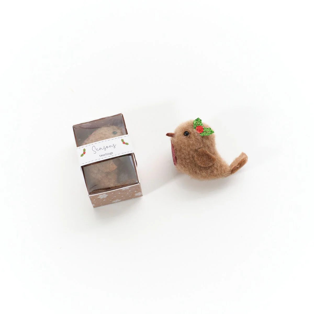 Christmas Tiny World Fabric Robin Boxed Keepsake - Image 2