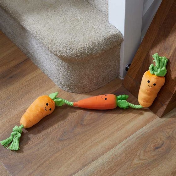 Christmas Tugga Carrots Dog Toy