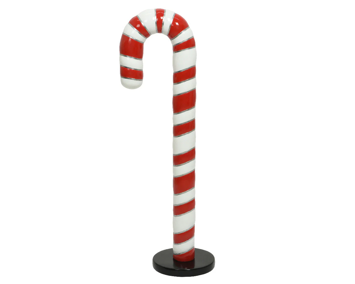 Giant Red & White Candy Cane Ornament 186cm