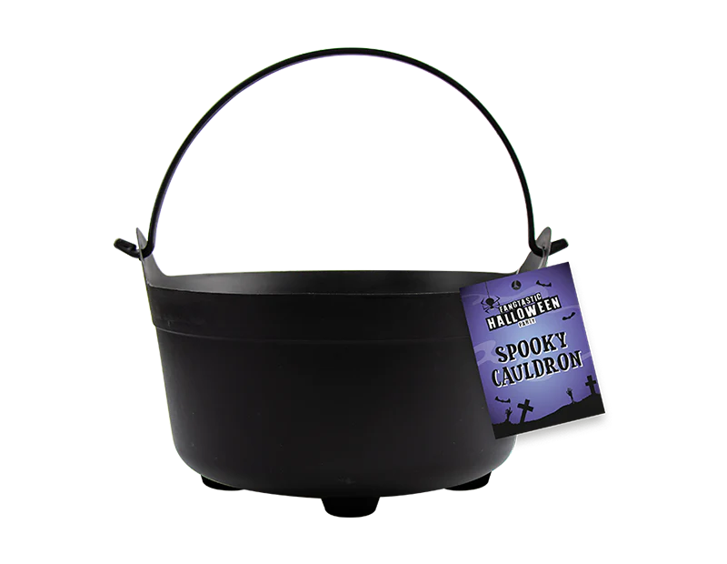 Halloween Trick or Treat Black Cauldron