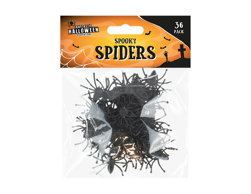 Halloween Decoration Spiders - 36 Pack