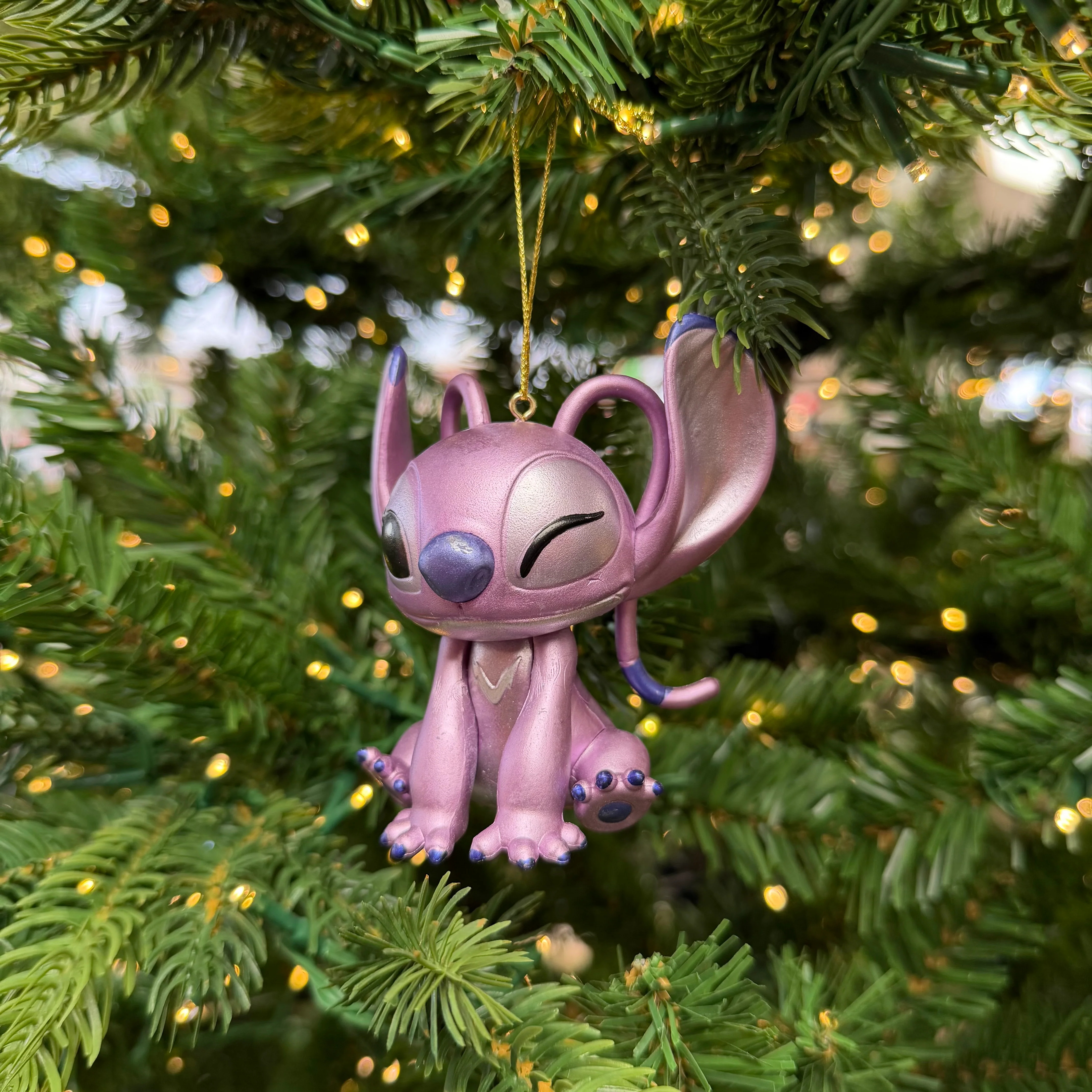 Disney Angel Lilo & Stitch Metallic 3D Character Christmas Bauble - Image 4