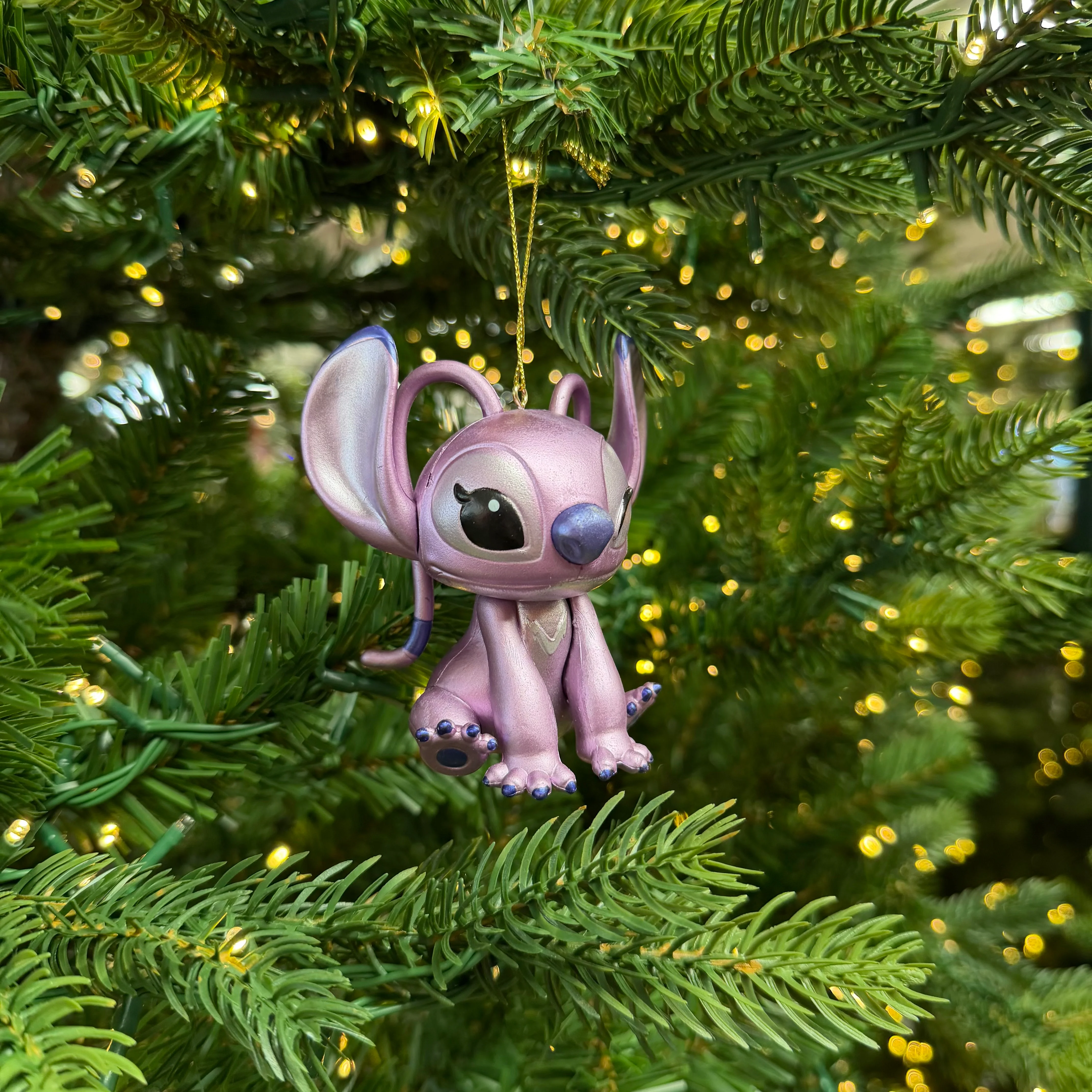 Disney Angel Lilo & Stitch Metallic 3D Character Christmas Bauble - Image 5