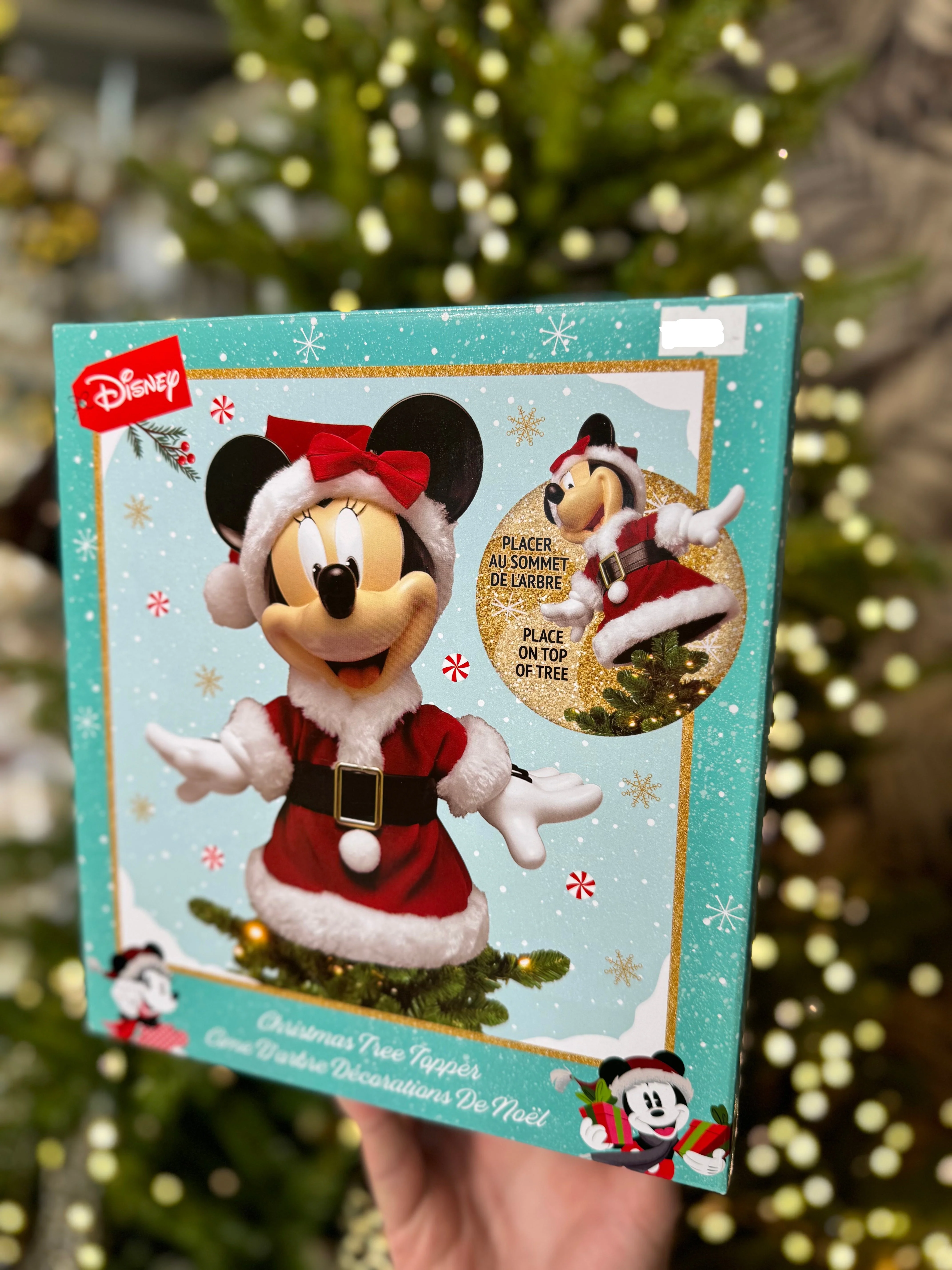 Disney Minnie Mouse Santa Tree-topper Table-piece - Image 3