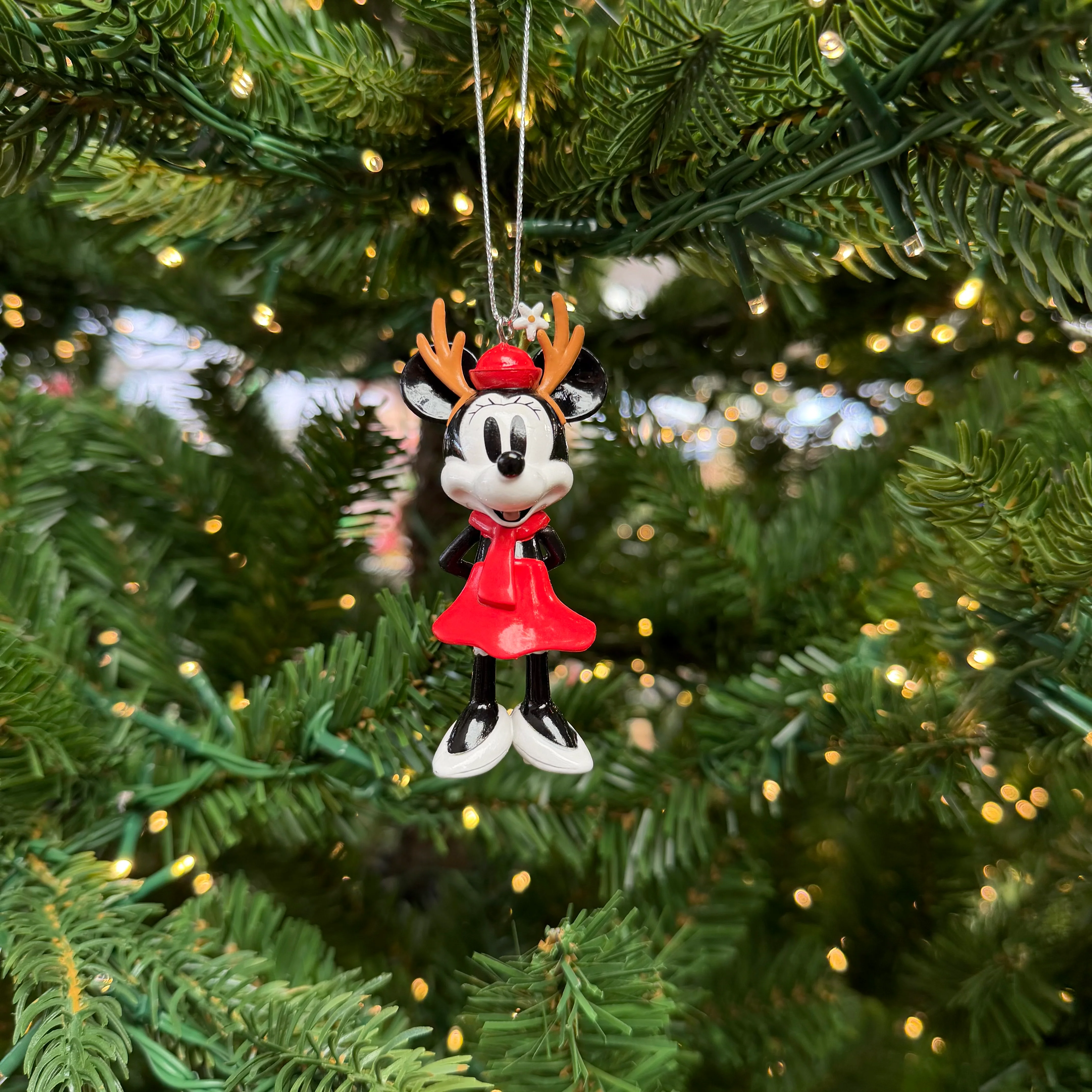 Disney Minnie Mouse with Antlers Christmas Bauble - Image 2