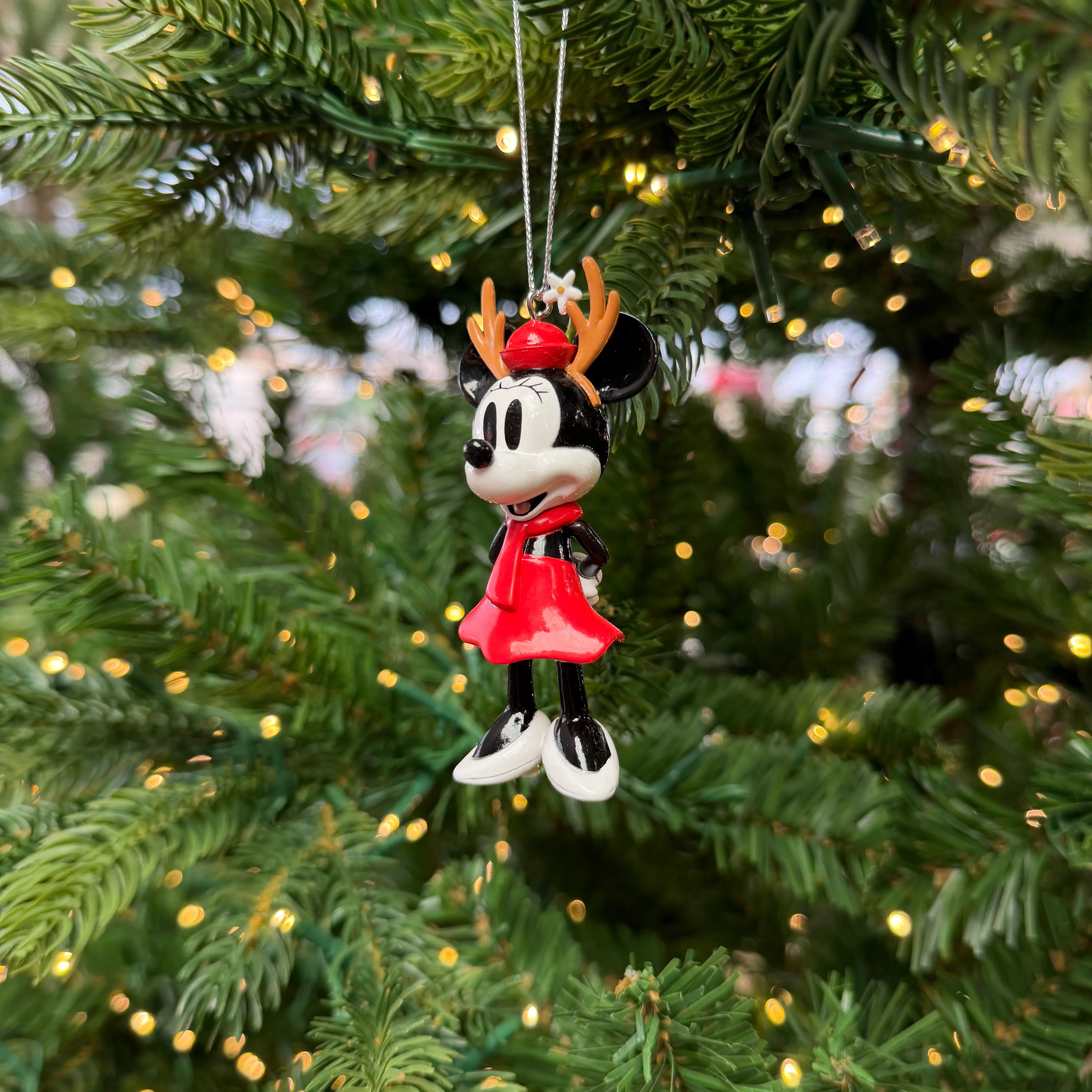 Disney Minnie Mouse with Antlers Christmas Bauble - Image 4