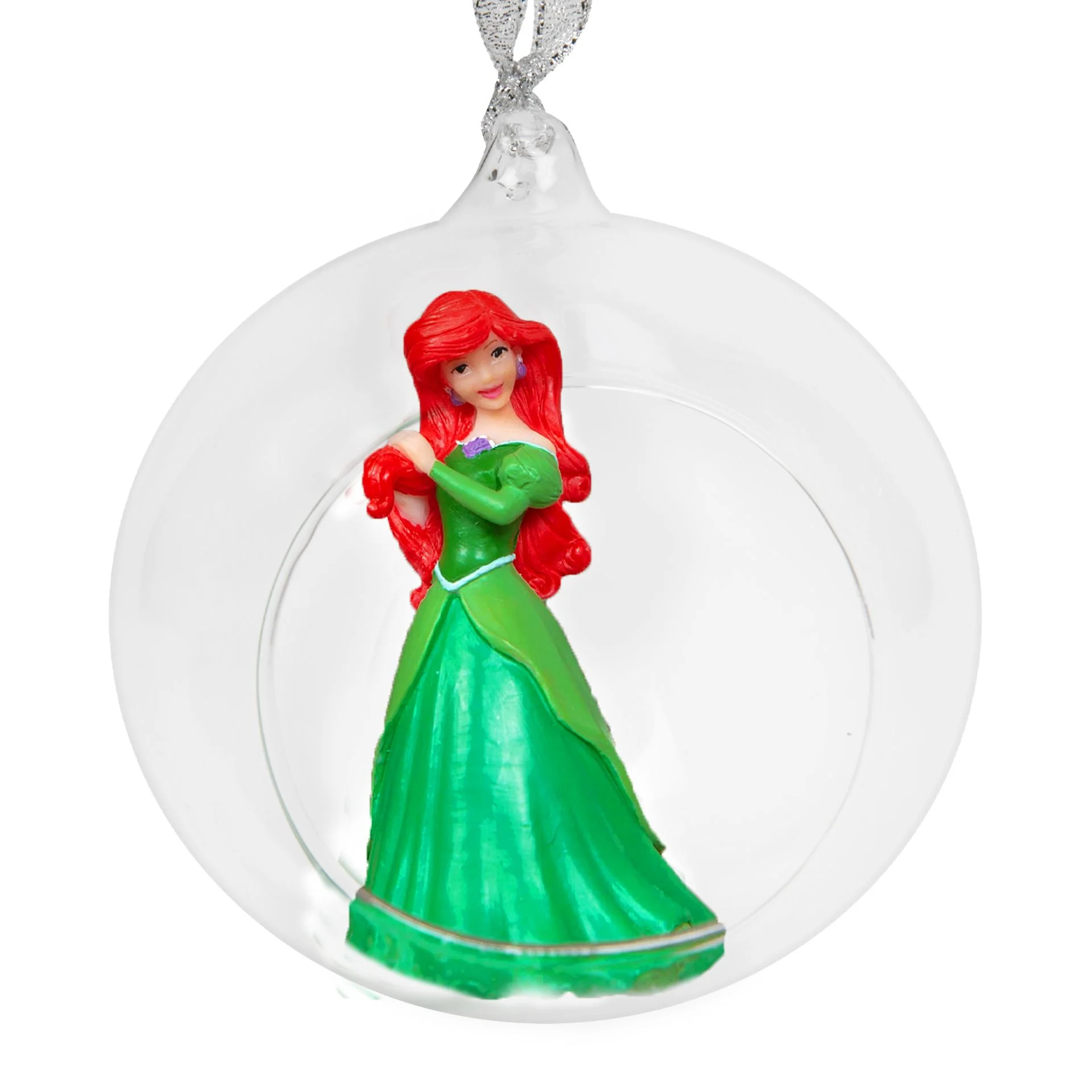 Disney Princess Ariel 3D Glass Ball Christmas Bauble - Image 2