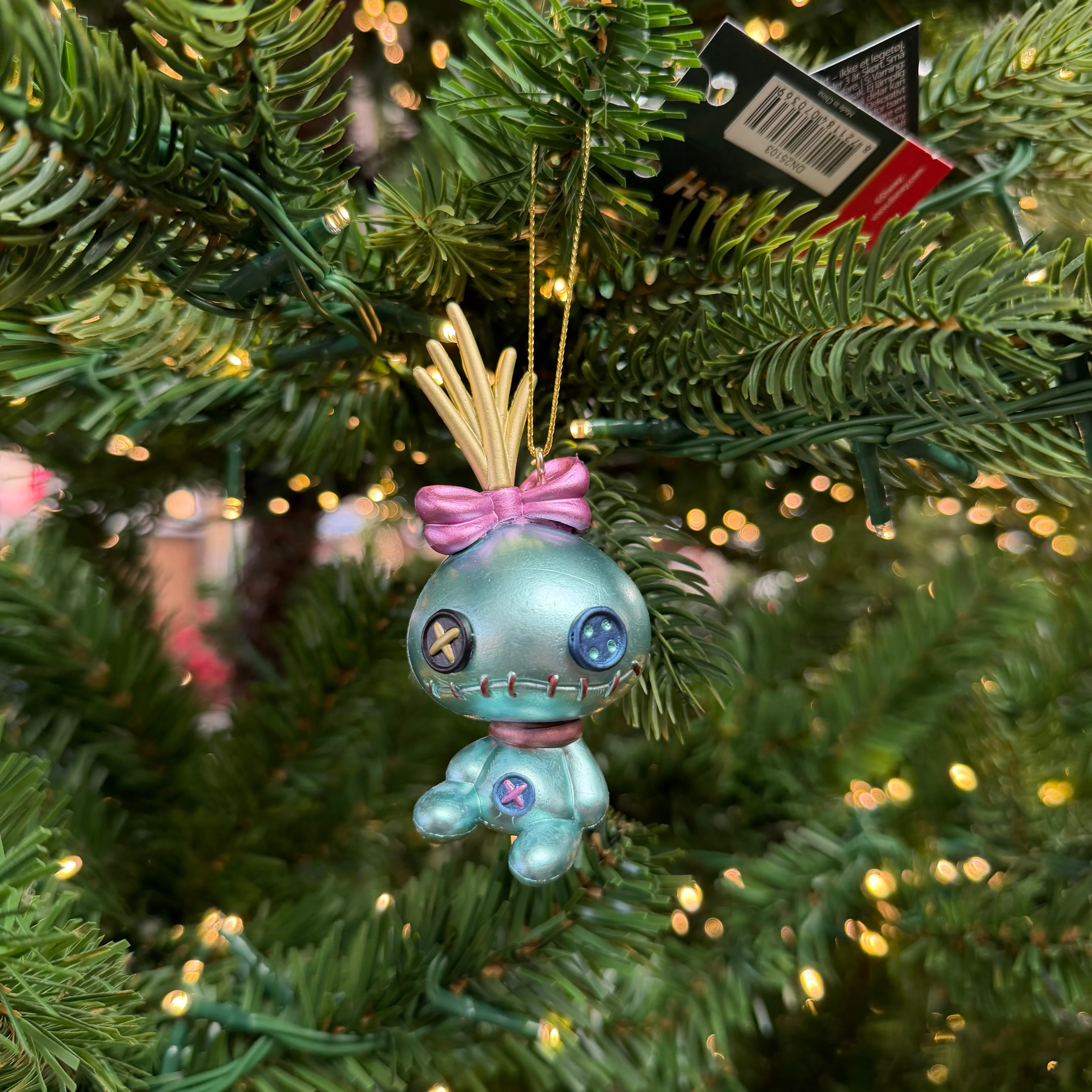 Disney Scrump Lilo & Stitch Metallic 3D Character Christmas Bauble - Image 2