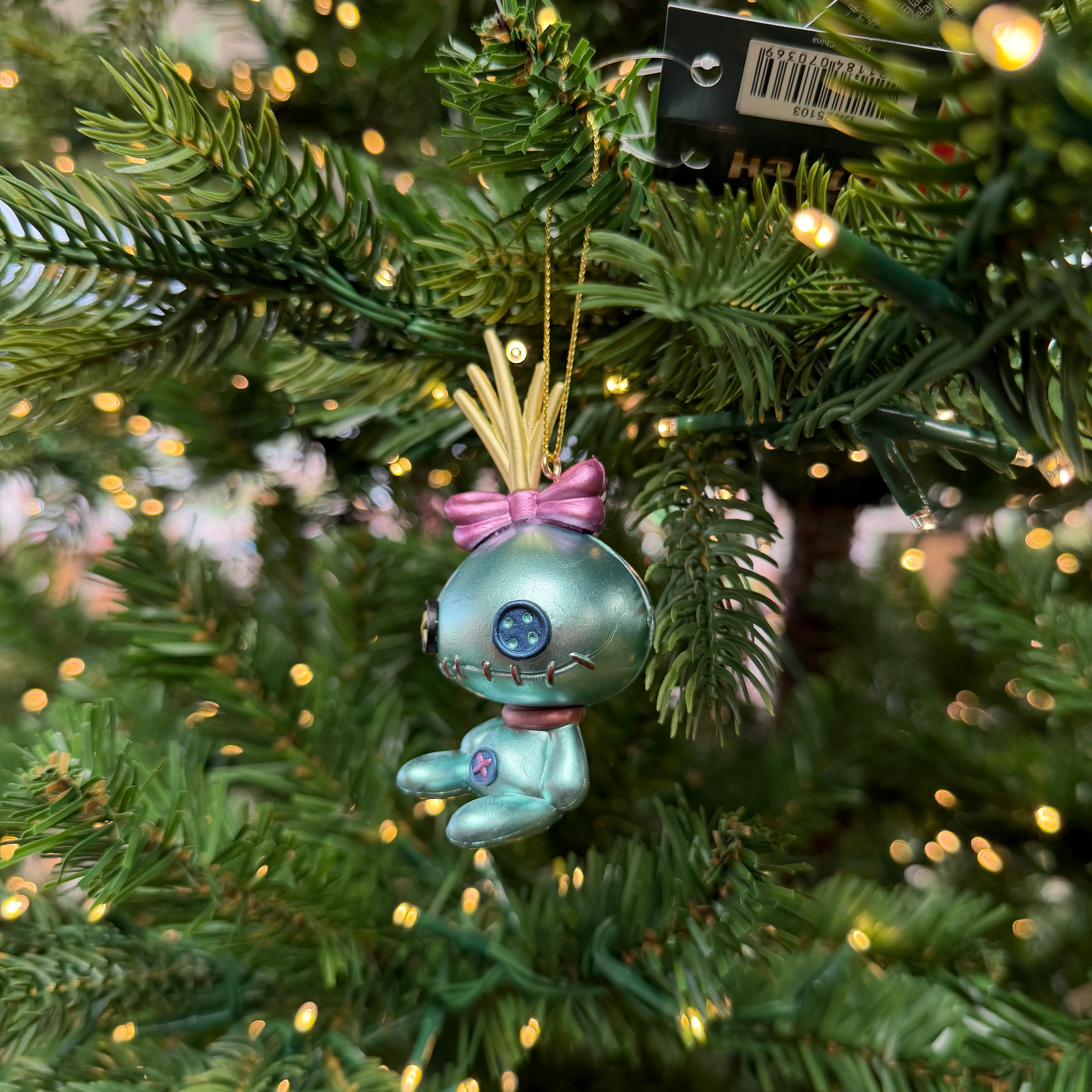 Disney Scrump Lilo & Stitch Metallic 3D Character Christmas Bauble - Image 3
