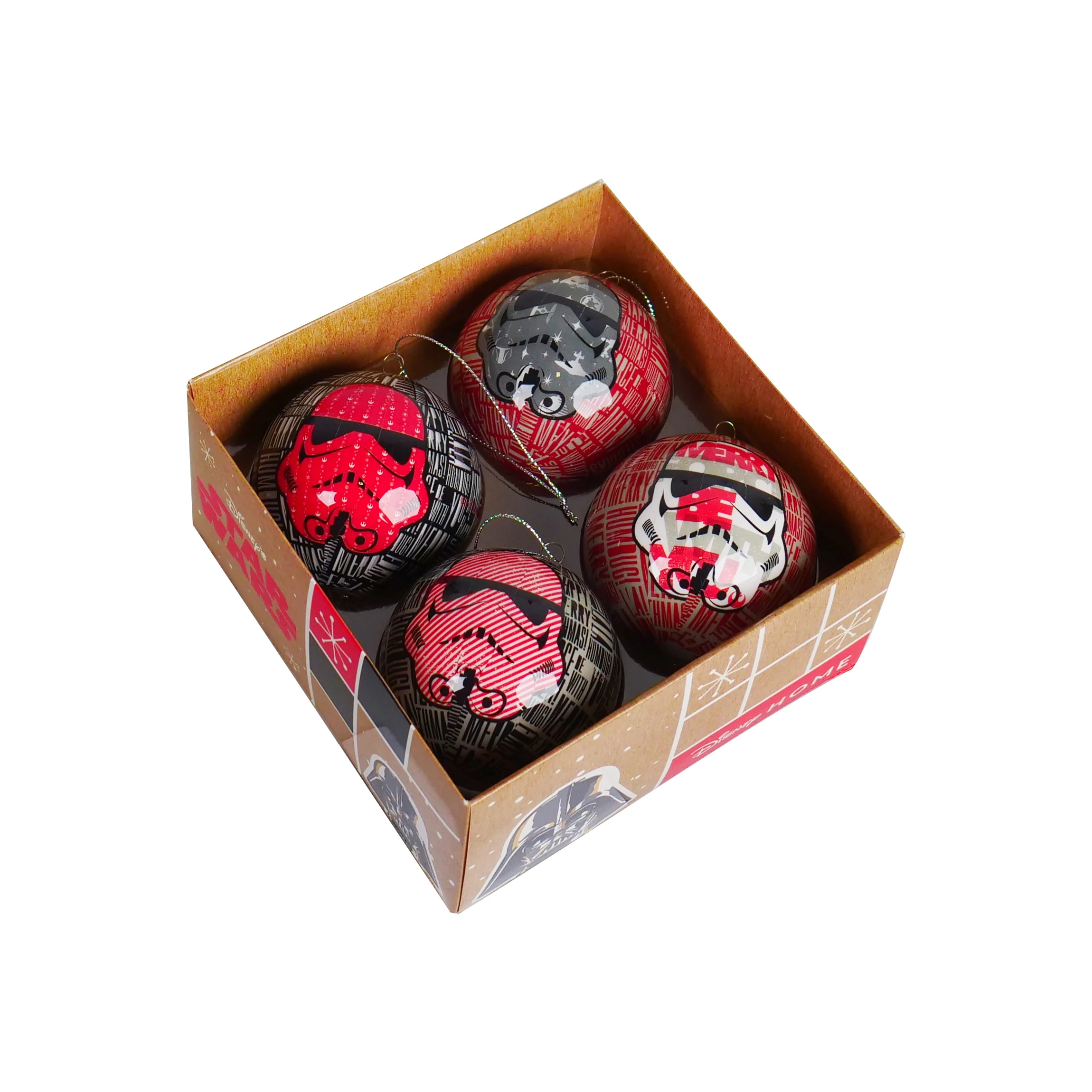 Disney Star Wars Christmas Baubles Storm Troopers - Box of 4