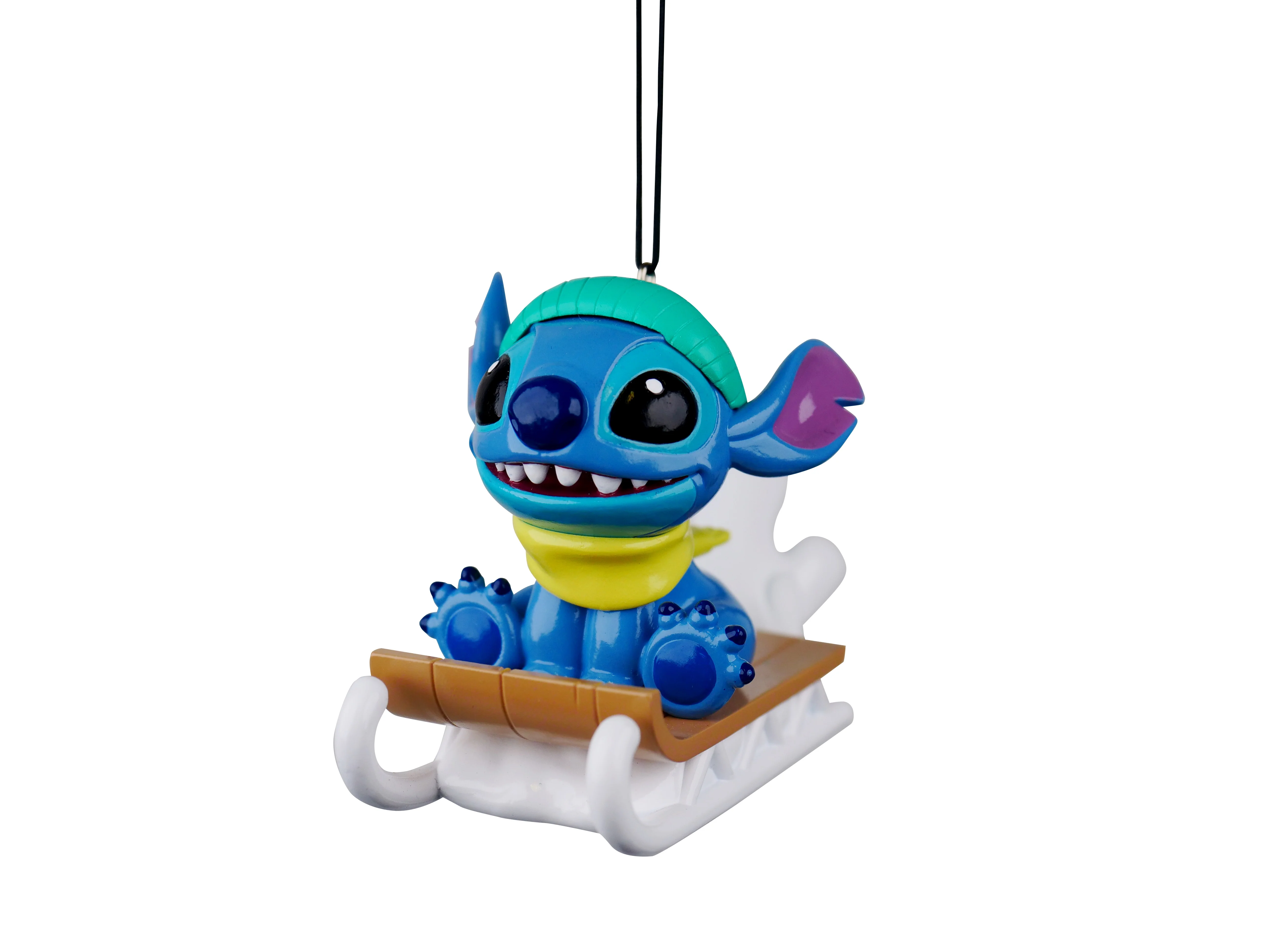 Disney Stitch Lilo & Stitch on Sledge 3D Character Christmas Bauble