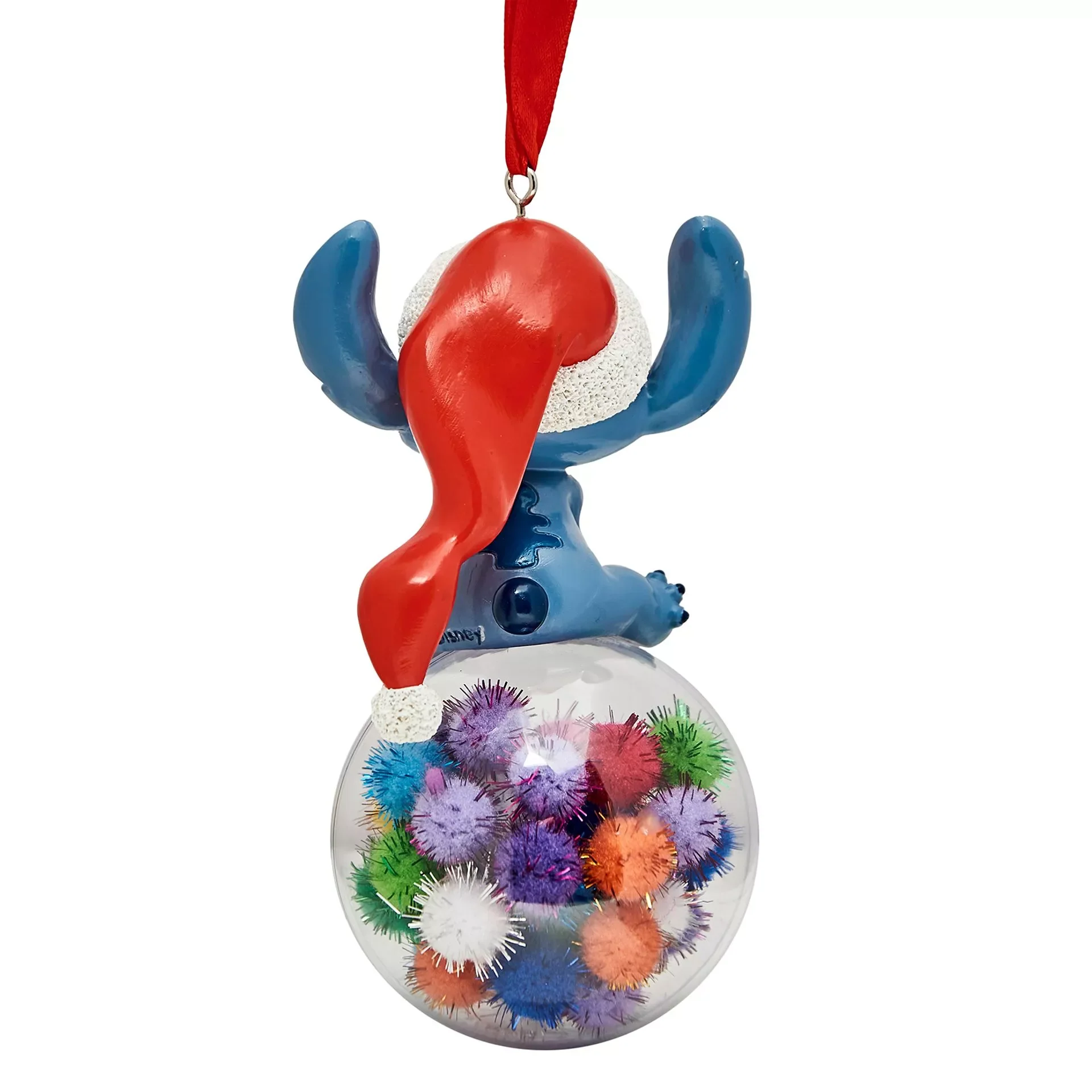 Disney Stitch Lilo & Stitch with Santa Hat on a Christmas Bauble - Image 3