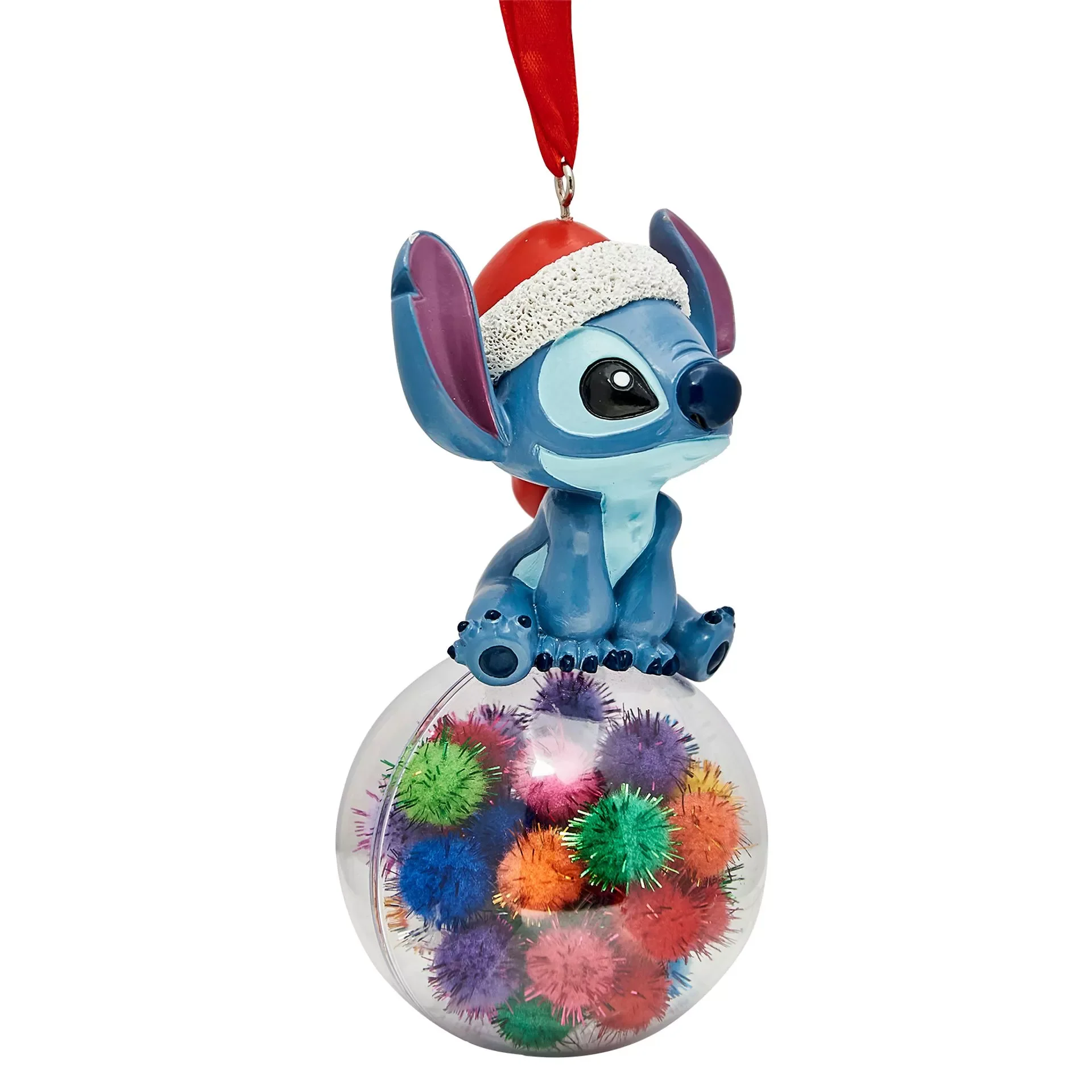 Disney Stitch Lilo & Stitch with Santa Hat on a Christmas Bauble - Image 5