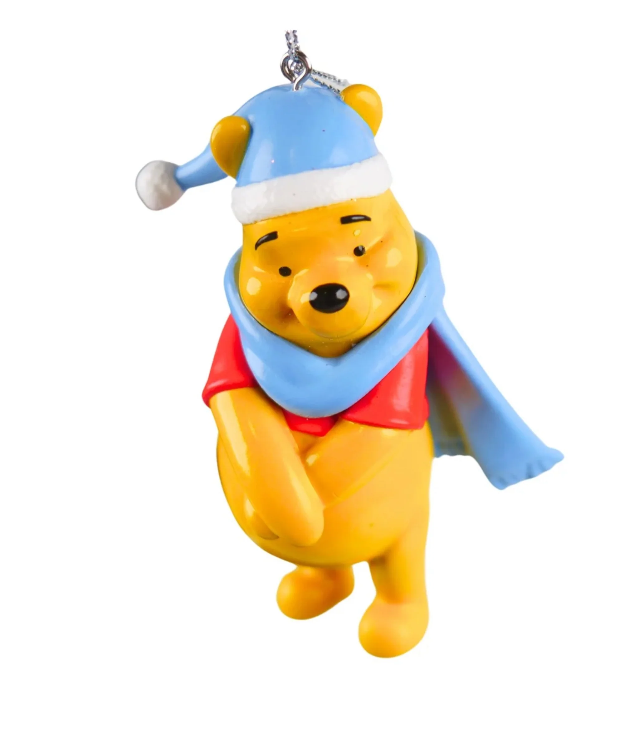 Disney Winnie the Pooh Bear with Hat & Scarf Christmas Bauble Decoration