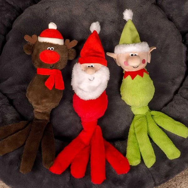 Elf Dogtopus Christmas Dog Toy - Image 3