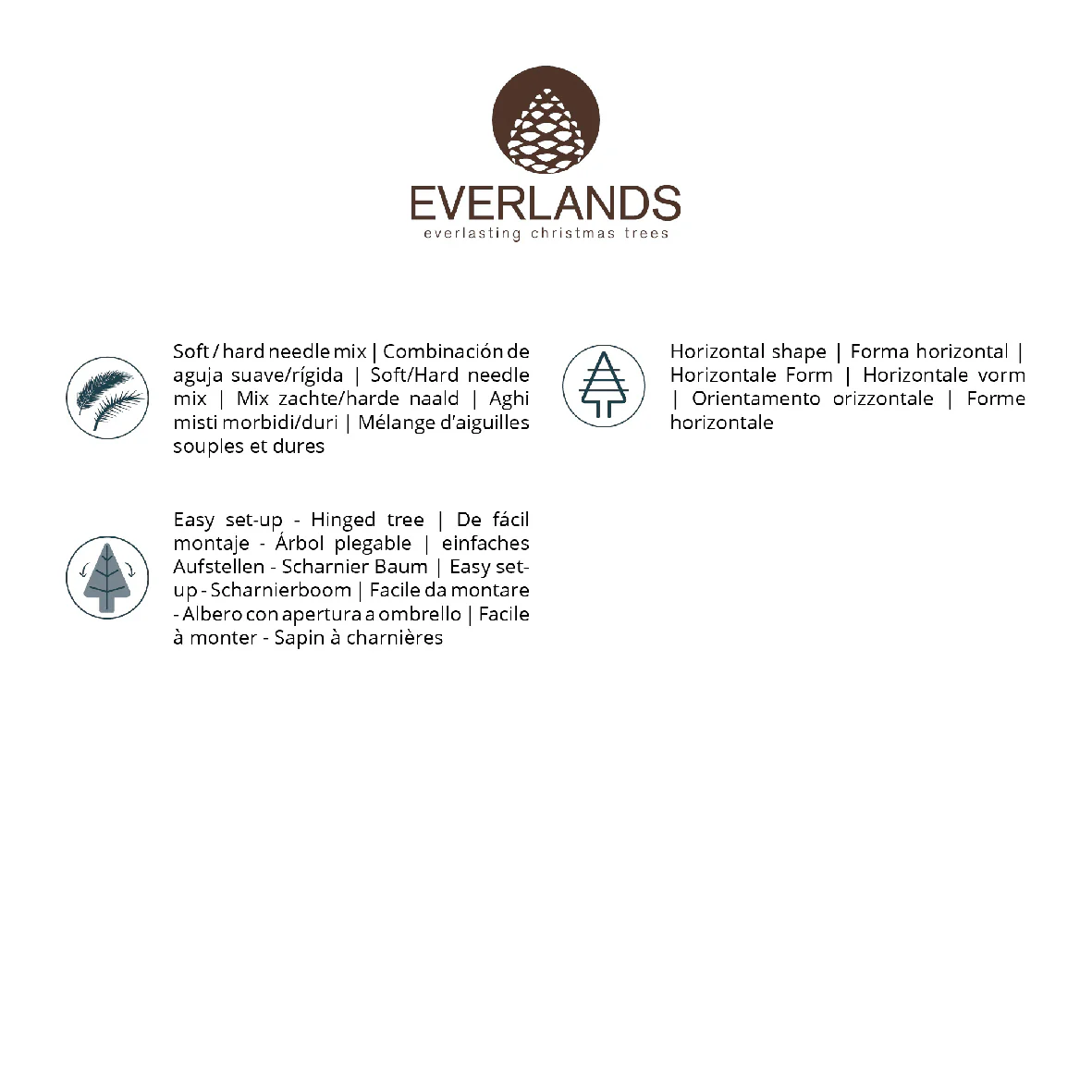 Everlands Ontario Pine Artificial Christmas Tree - Image 7
