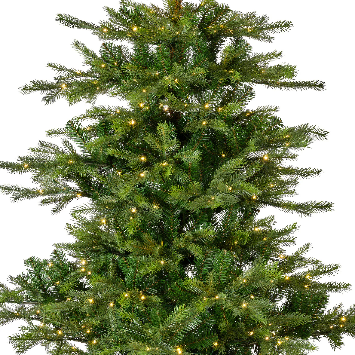 Everlands 7ft Grandis Fir Pre-Lit with 550 Warm White Micro LEDs Artificial Christmas Tree - Image 4