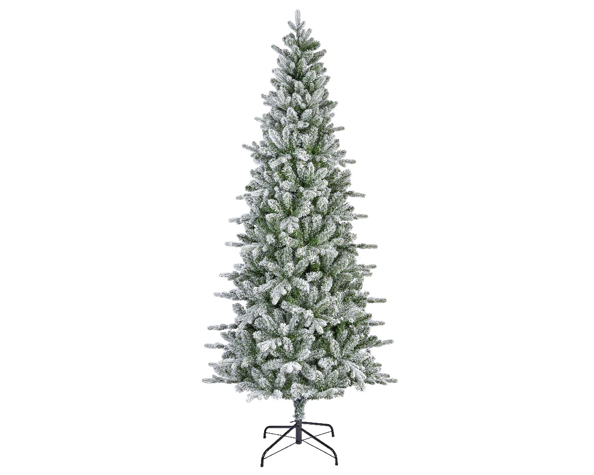 Everlands Frosted Killington Fir Slim Artificial Christmas Tree - Image 2
