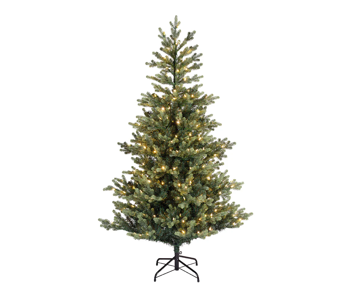 Everlands Geneva Fir Pre-Lit LED Artificial Tree with Warm White & Multi-Coloured Lights - Colour Switcher - Image 6