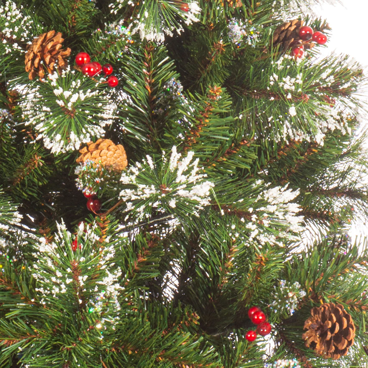 Everlands Ipswich Pine Snowy Artificial Christmas Tree - Image 3