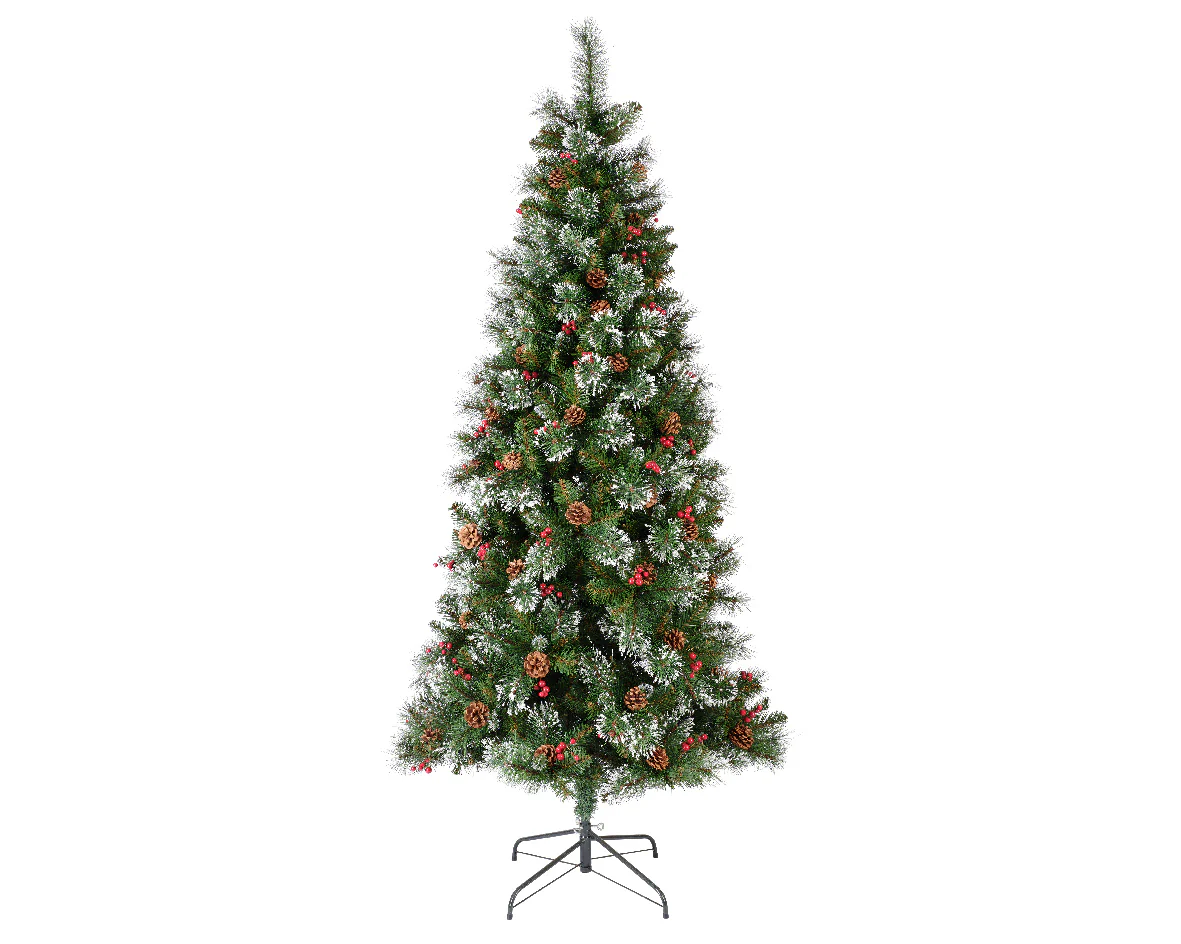 Everlands Ipswich Pine Snowy Artificial Christmas Tree - Image 6