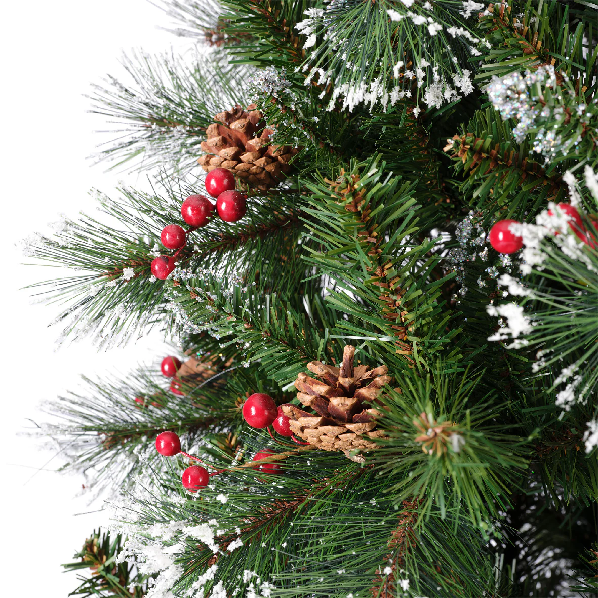 Everlands Ipswich Pine Snowy Artificial Christmas Tree - Image 9