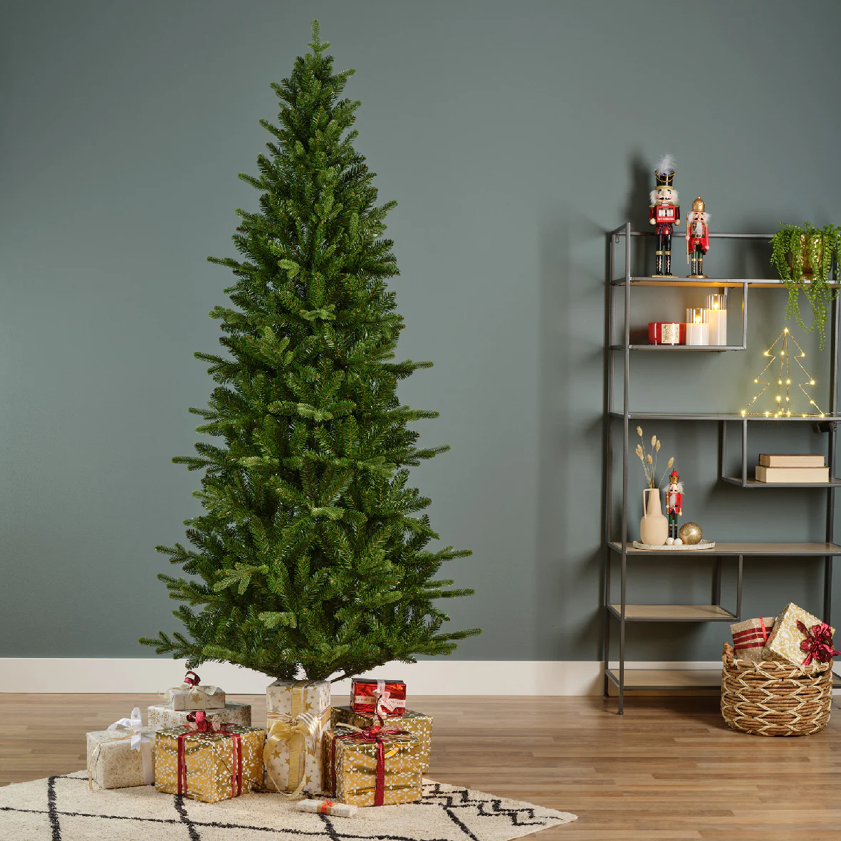 Everlands Killington Fir Slim Artificial Christmas Tree
