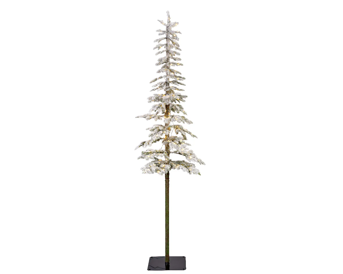Everlands Snowy Alpine Fir Artificial Christmas Prelit 6ft / 180cm Tree with 150 Micro LEDs - Image 3