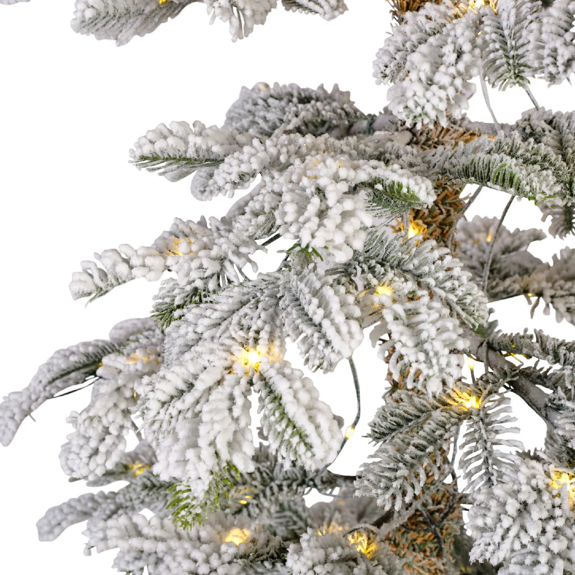 Everlands Snowy Alpine Fir Artificial Christmas Prelit 6ft / 180cm Tree with 150 Micro LEDs - Image 5