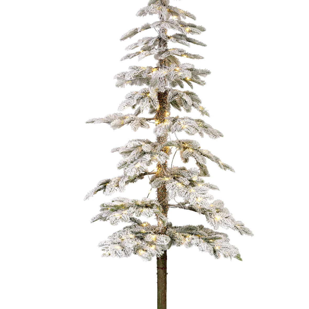 Everlands Snowy Alpine Fir Artificial Christmas Prelit 7ft / 210cm Tree with 200 Micro LEDs - Image 4