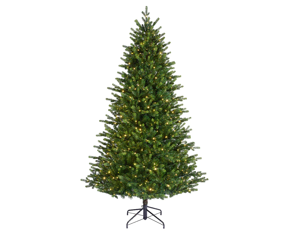 Everlands Premium Sunpeaks Fir Pre-Lit Micro LED Artificial Christmas Tree 210cm 7ft with 900 Warm White Lights - Image 2