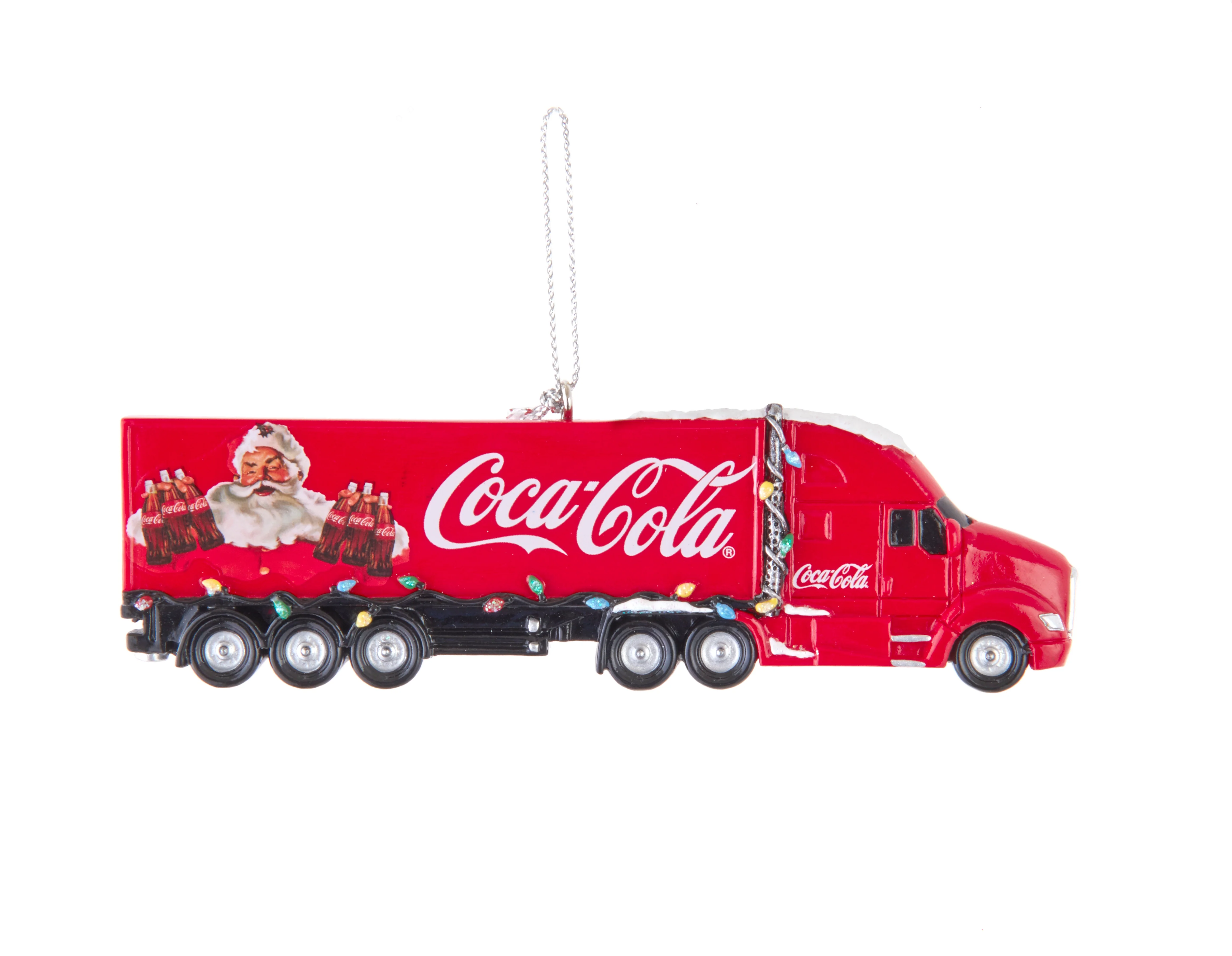 Flat-Back Coca-Cola Classic Truck Lorry Christmas Bauble