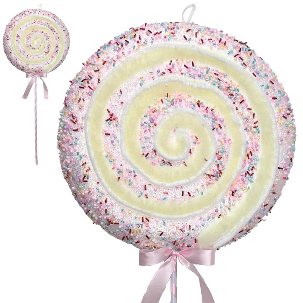 Giant Pastel Lolly Christmas Decoration - 74cm - Image 2