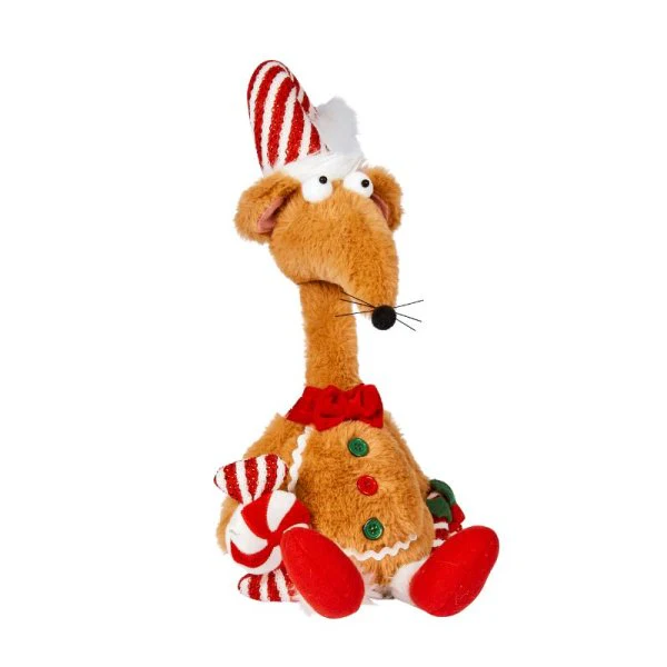 Gingerbread Rat A Tat Christmas Rat Figurine - 84cm