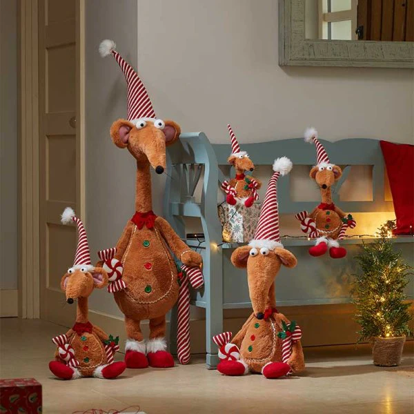 Gingerbread Rat A Tat Christmas Rat Figurine - 84cm - Image 2