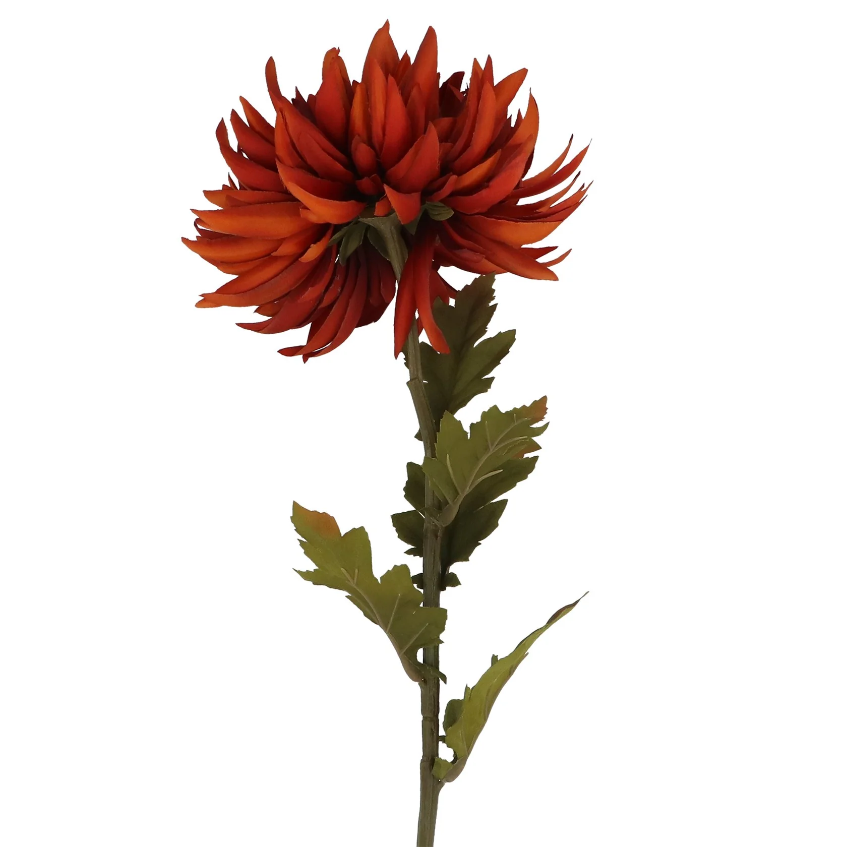 Gisela Graham Dark Orange Chrysanthemum Stem - 62cm