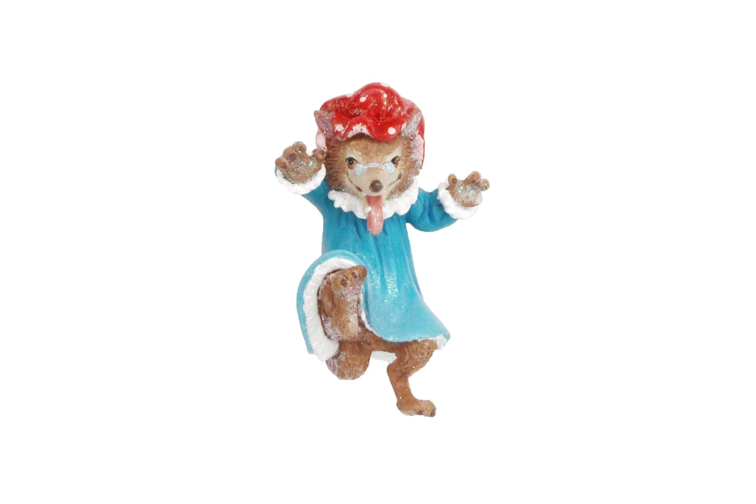 Gisela Graham - Little Red Riding Hood Themed Resin 'Grandma' Wolf Christmas Tree Decoration / Bauble