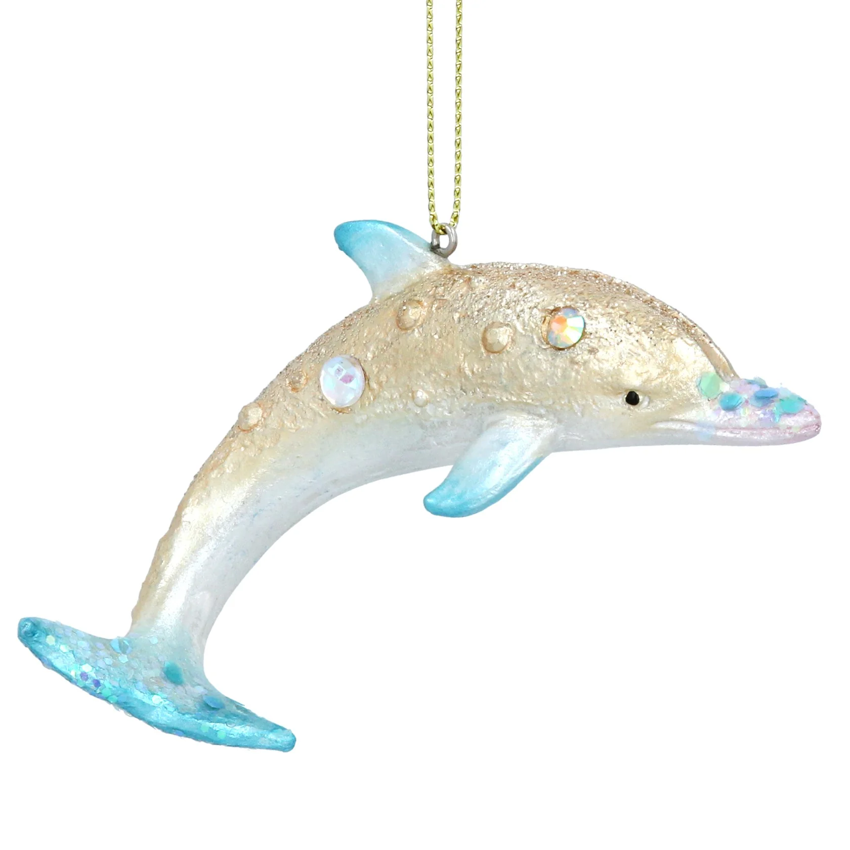 Gisela Graham Resin Dolphin Christmas Bauble