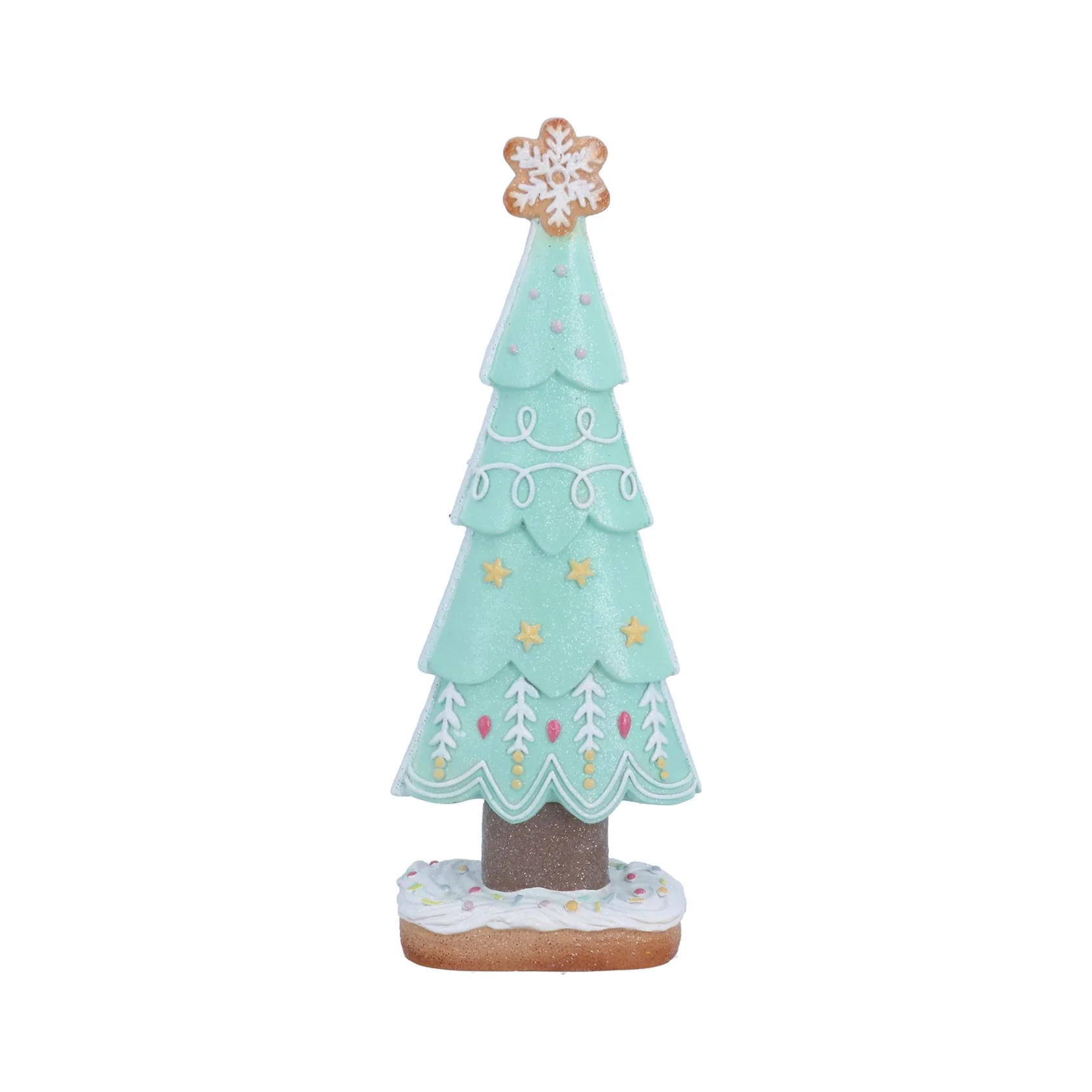 Gisela Graham - Resin Iced Gingerbread Christmas Tree Ornament