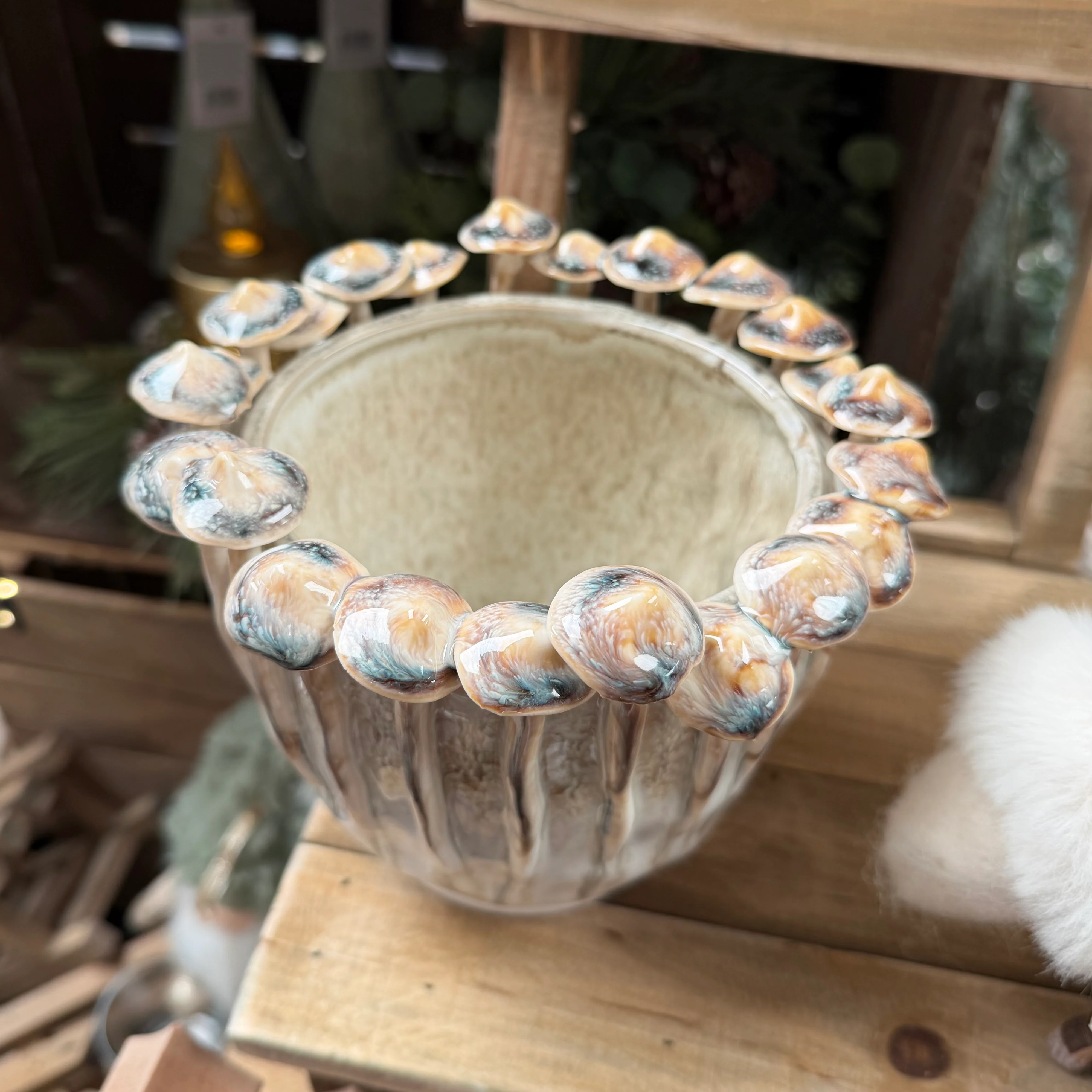 Glazed Fungi Mushroom Vase - Image 3